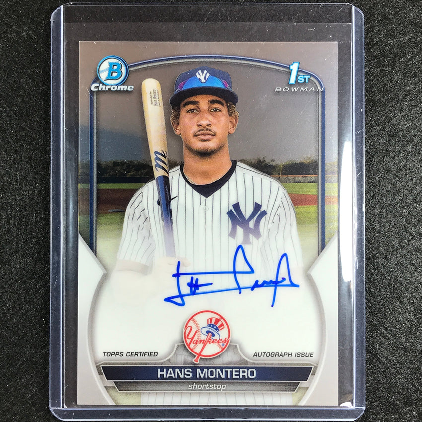 2023 Bowman Chrome MLB HANS MONTERO 1st Bowman Prospect Auto Base #HM