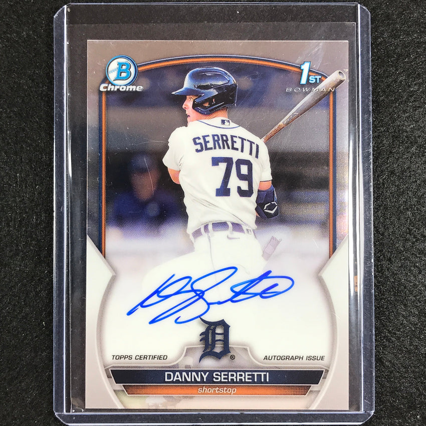 2023 Bowman Chrome MLB DANNY SERRETTI 1st Bowman Prospect Auto Base #DSI