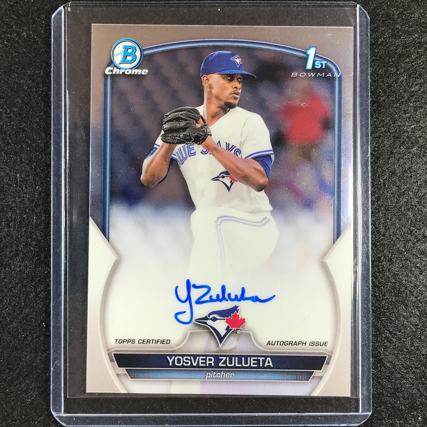 2023 Bowman Chrome Mlb Yosver Zulueta 1st Bowman Prospect Auto Base No Yz B