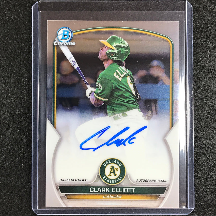 2023 Bowman Chrome Mlb Clark Elliott Bowman Prospect Auto Base No Cel B