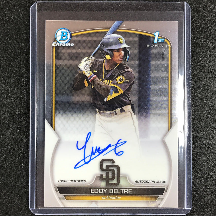 2023 Bowman Chrome Mlb Eddy Beltre 1st Bowman Prospect Auto Base No Eb B