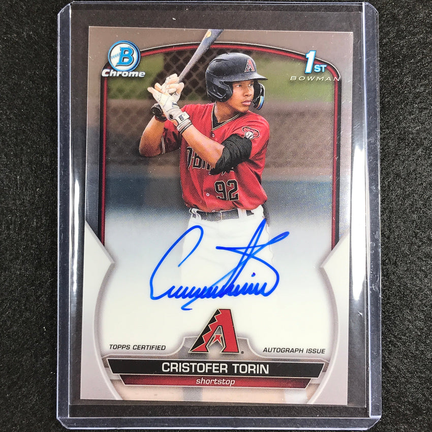 2023 Bowman Chrome Mlb Cristofer Torin 1st Bowman Prospect Auto Base No Ct