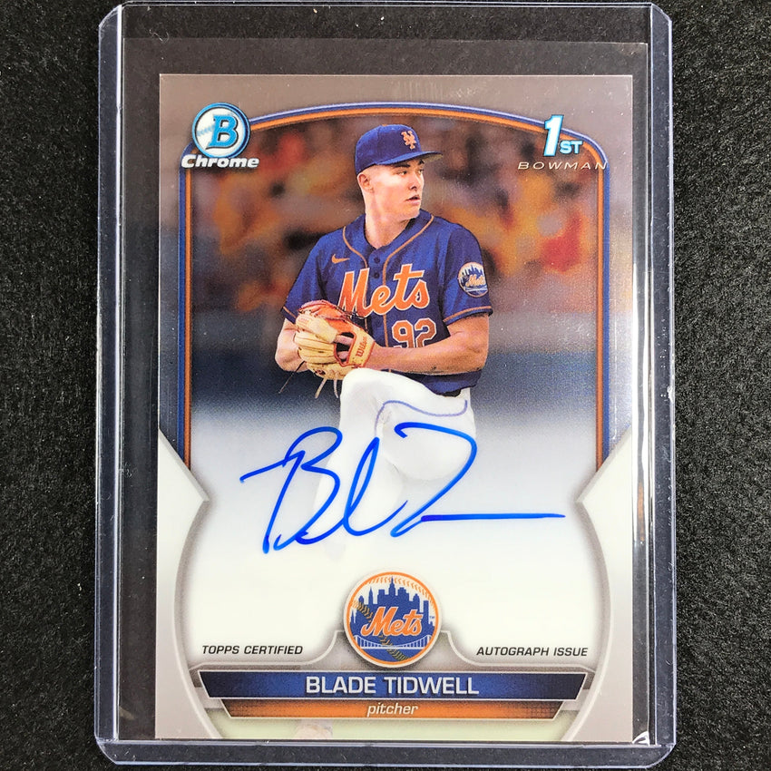 2023 Bowman Chrome Mlb Blade Tidwell 1st Bowman Prospect Auto Base No Bt