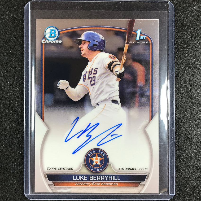 2023 Bowman Chrome MLB LUKE BERRYHILL 1st Bowman Prospect Auto Base #LBL