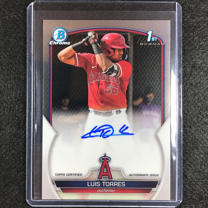 2023 Bowman Chrome Mlb Luis Torres 1st Bowman Prospect Auto Base No Lt B