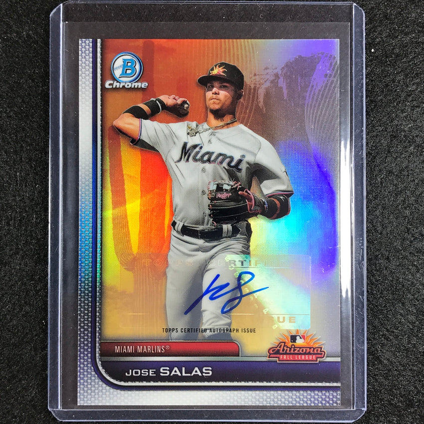 2023 Bowman Chrome Mlb Jose Salas 2022 Afl Fall Stars Auto Refractor 8/150