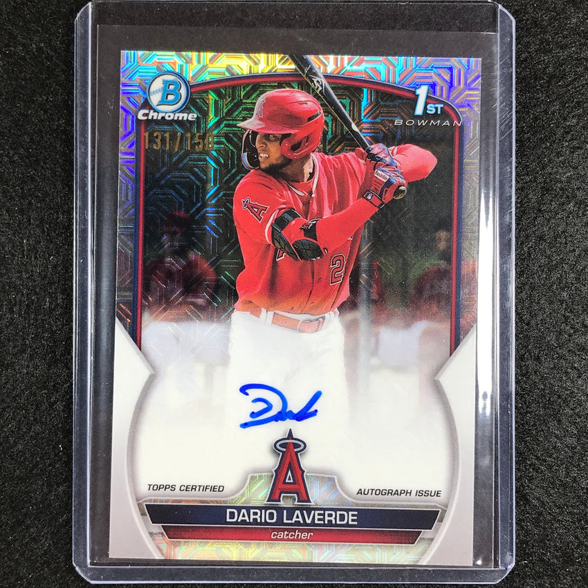 2023 Bowman Chrome Mlb Dario Laverde 1st Bowman Prospect Auto Hta Choice 131/150