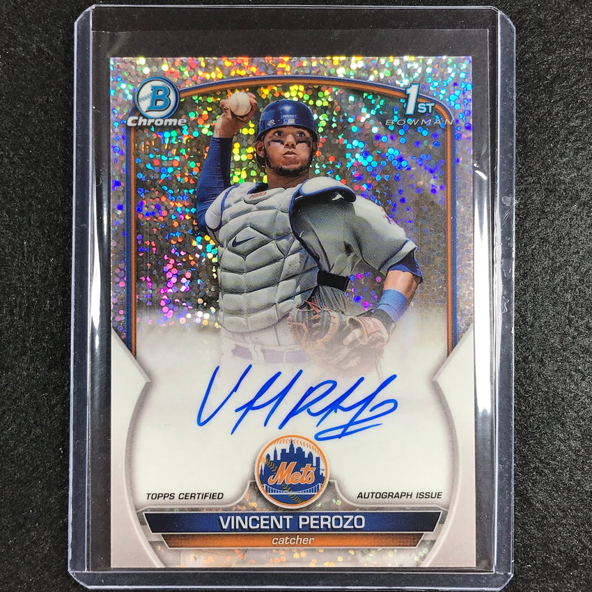 2023 Bowman Chrome Mlb Vincent Perozo 1st Bowman Prospect Auto Speckle 269/299