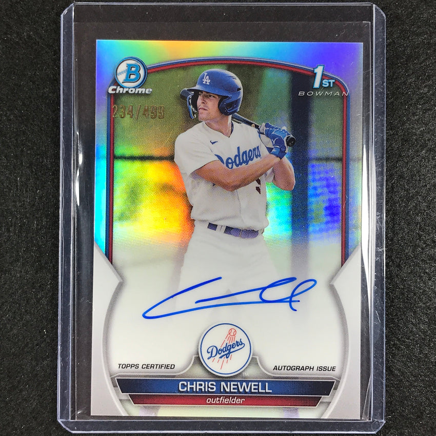 2023 Bowman Chrome Mlb Chris Newell 1st Bowman Prospect Auto Refractor 234/499
