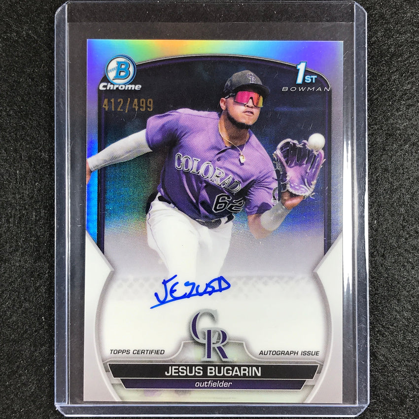 2023 Bowman Chrome Mlb Jesus Bugarin 1st Prospect Auto Refractor 412/499