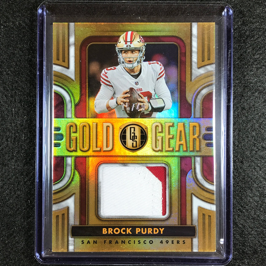 2023 Gold Standard Nfl Brock Purdy Gold Gear Relic Jersey Patch White Gold 15/49