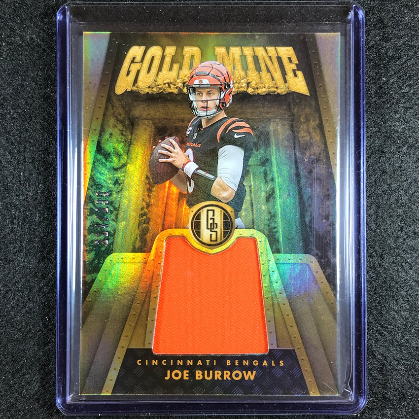 2023 Gold Standard Nfl Joe Burrow Gold Mine Relic Jersey 214/299