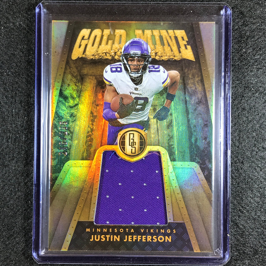 2023 Gold Standard Nfl Justin Jefferson Gold Mine Relic Jersey 246/299