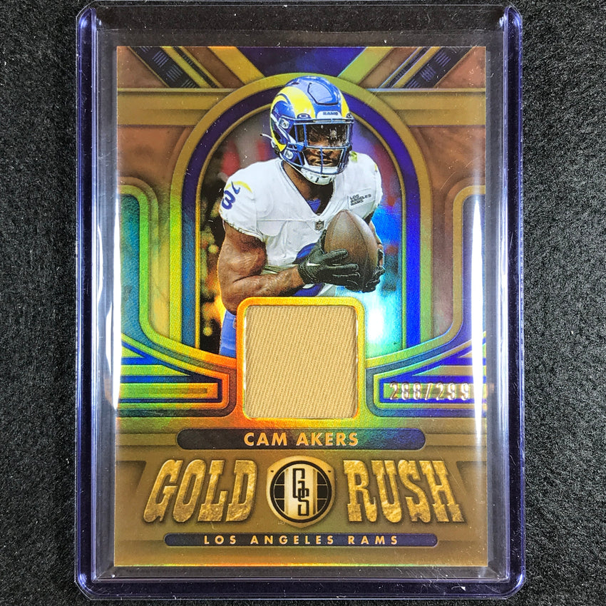 2023 Gold Standard Nfl Cam Akers Gold Rush Relic Jersey 288/299