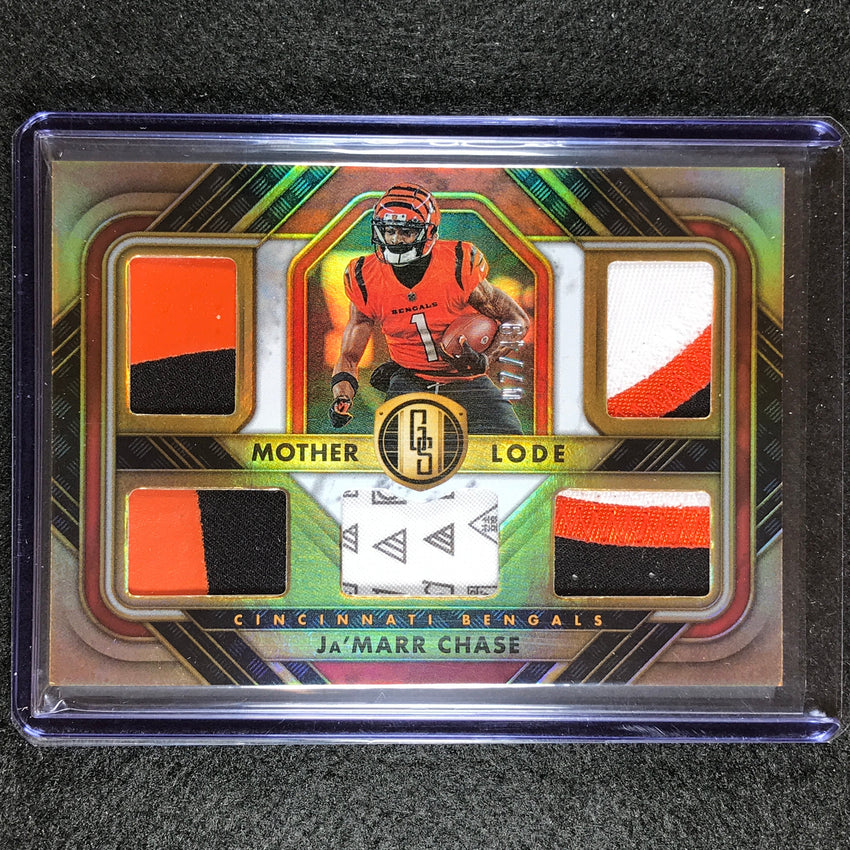 Relic Patch 2023 Gold Standard Nfl Jamarr Chase Mother Lode Relic Patch White Gold ...