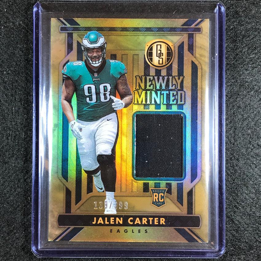2023 Gold Standard Nfl Jalen Carter Newly Minted Rookie Jersey Relic 139/399