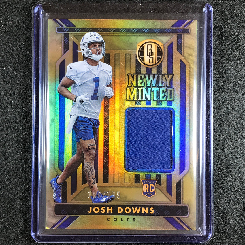 2023 Gold Standard Nfl Josh Downs Newly Minted Rookie Jersey Relic 180/399