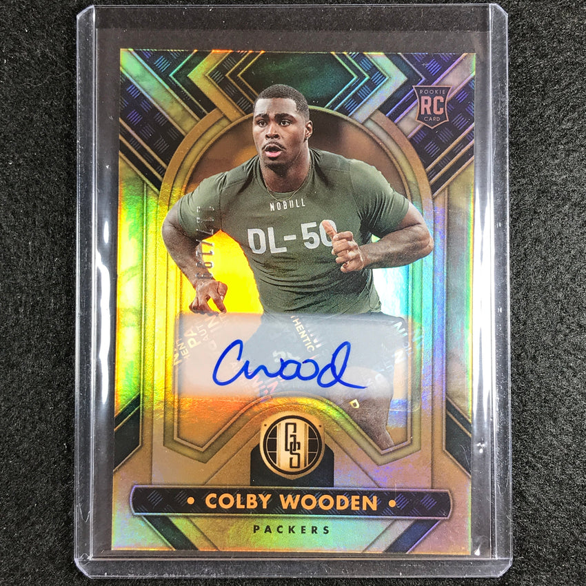2023 Gold Standard Nfl Colby Wooden Base Rookie Auto Base 117/199