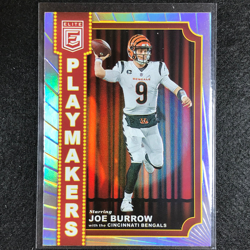 2023 Donruss Elite Nfl Joe Burrow Playmakers Silver No 9