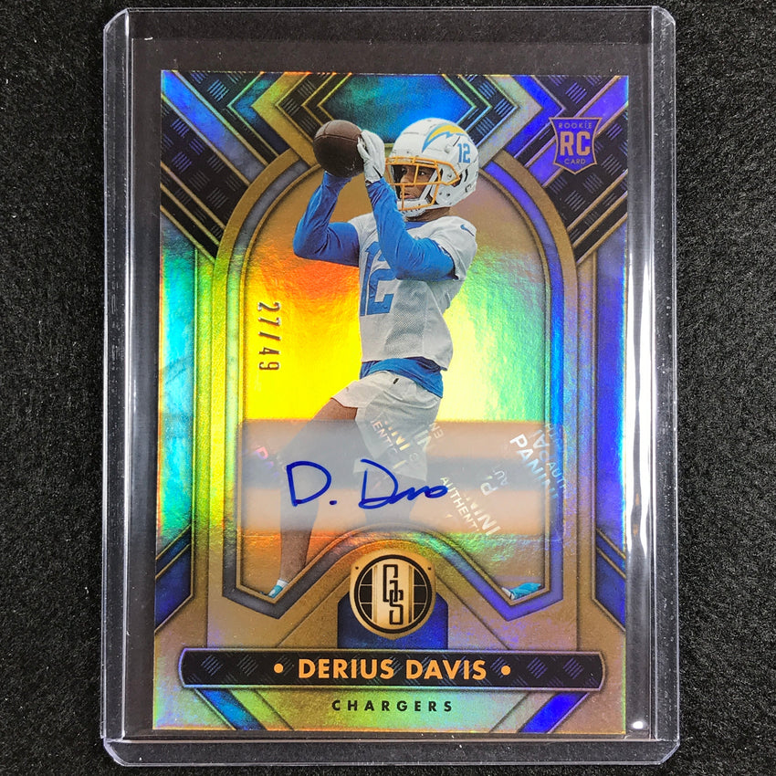 2023 Gold Standard Nfl Derius Davis Base Rookie Auto Platinum 27/49