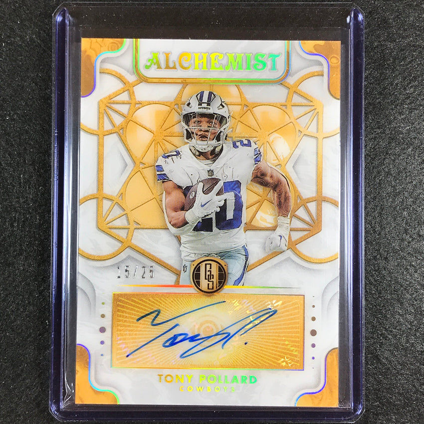 2023 Gold Standard Nfl Tony Pollard Alchemist Auto 15/25