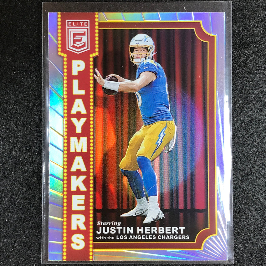 2023 Donruss Elite NFL JUSTIN HERBERT Playmakers Silver #10