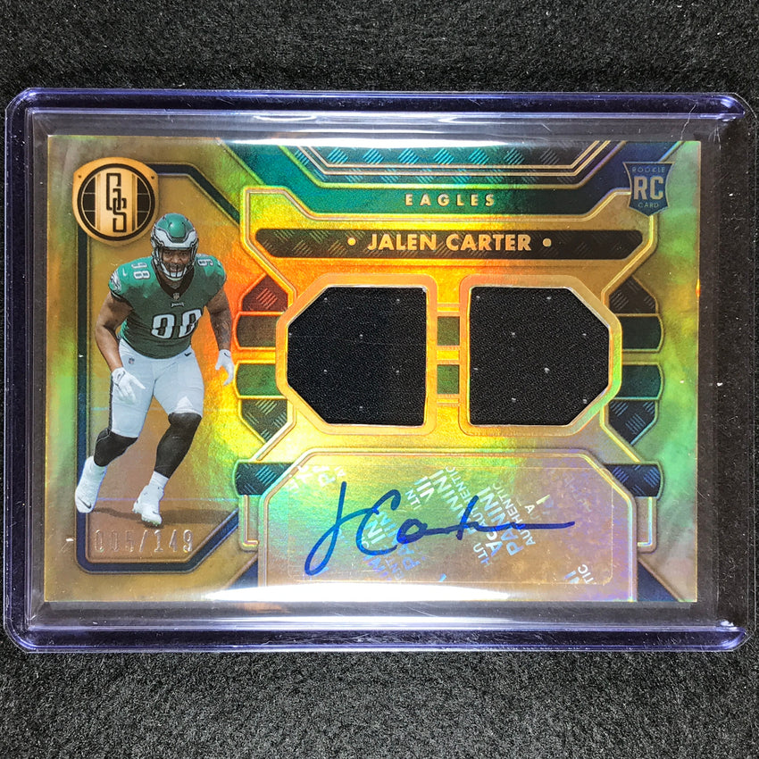 2023 Gold Standard Nfl Jalen Carter Rookie Jersey Auto Double Base 5/149