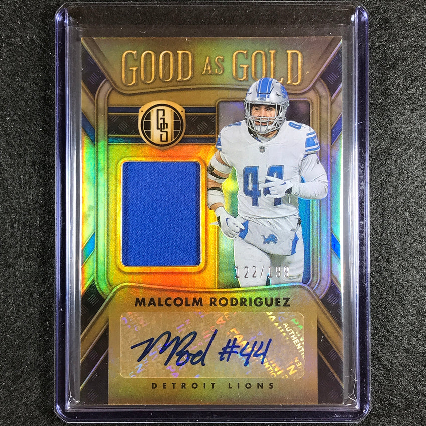 2023 Gold Standard Nfl Malcolm Rodriguez Good As Gold Jersey Auto 122/199