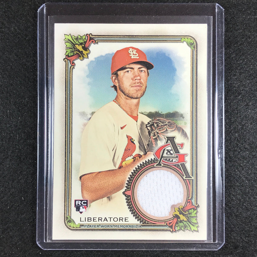 2023 Allen And Ginter Mlb Matthew Liberatore Full-size Relics A Rookie Worn No Mli
