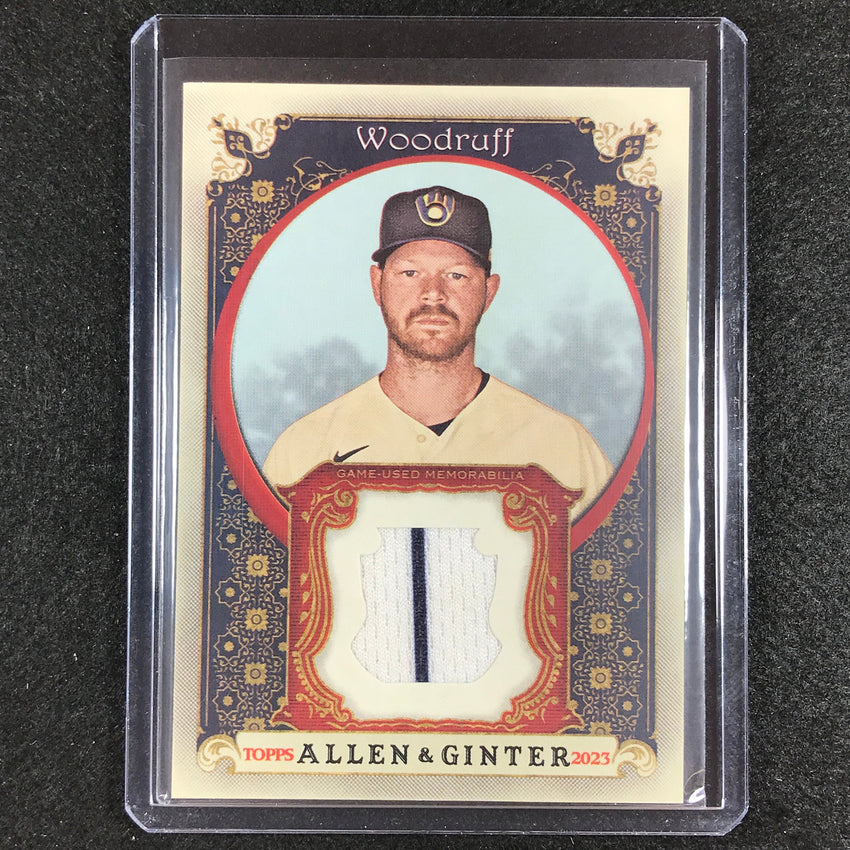 2023 Allen And Ginter Mlb Brandon Woodruff Full-size Relics B Game Used No Bwo