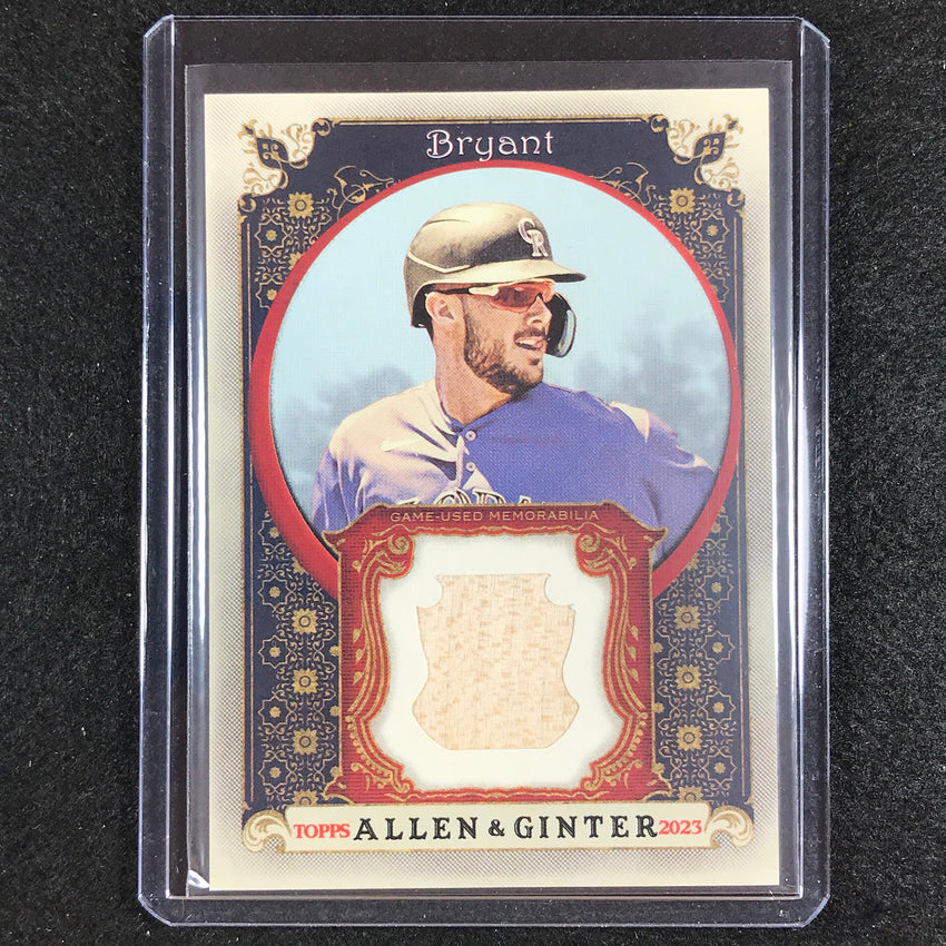 2023 Allen And Ginter Mlb Kris Bryant Full-size Relics B Game Used No Kb