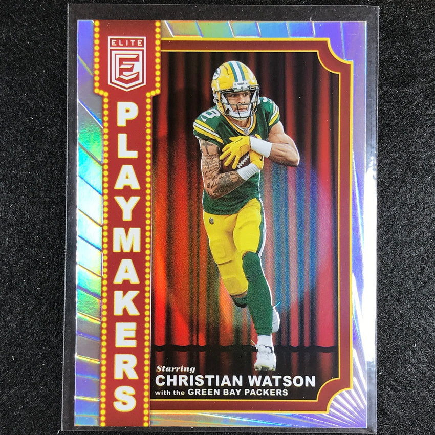 2023 Donruss Elite NFL CHRISTIAN WATSON Playmakers Silver #18