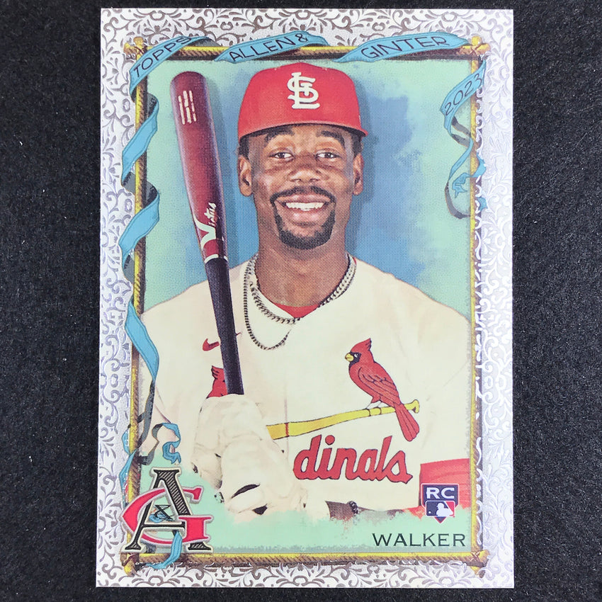 2023 Allen And Ginter Mlb Jordan Walker Rookie Foil Filigree Sp No 240