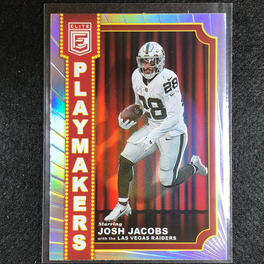 2023 Donruss Elite NFL JOSH JACOBS Playmakers Silver #19