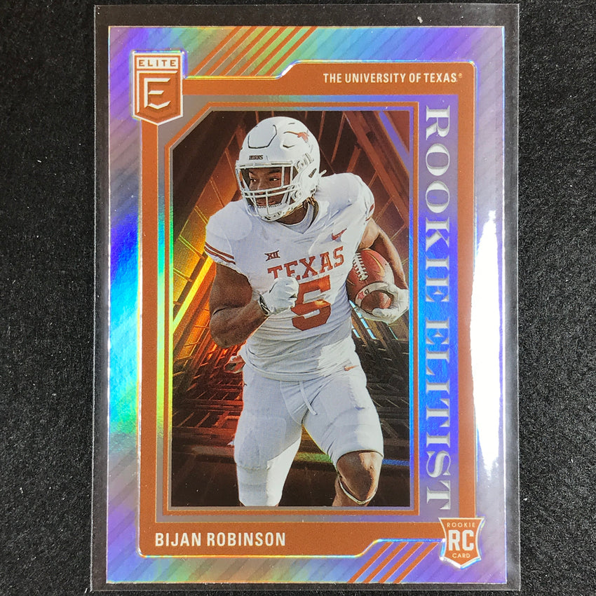 2023 Donruss Elite Nfl Bijan Robinson Rookie Elitist Silver No 5