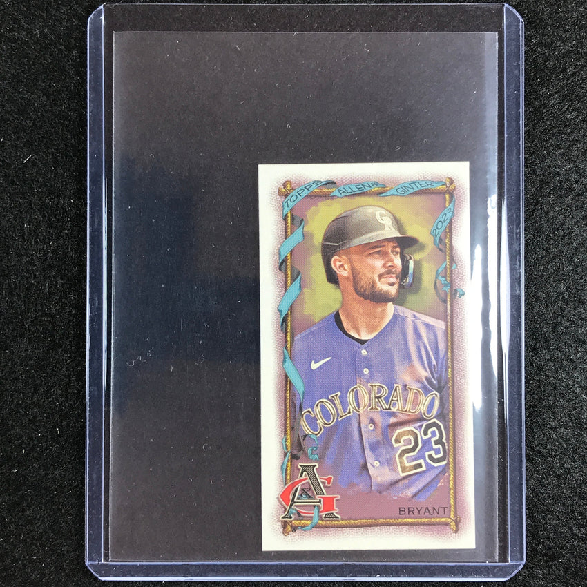 2023 Allen And Ginter Mlb Kris Bryant Mini Base No 180
