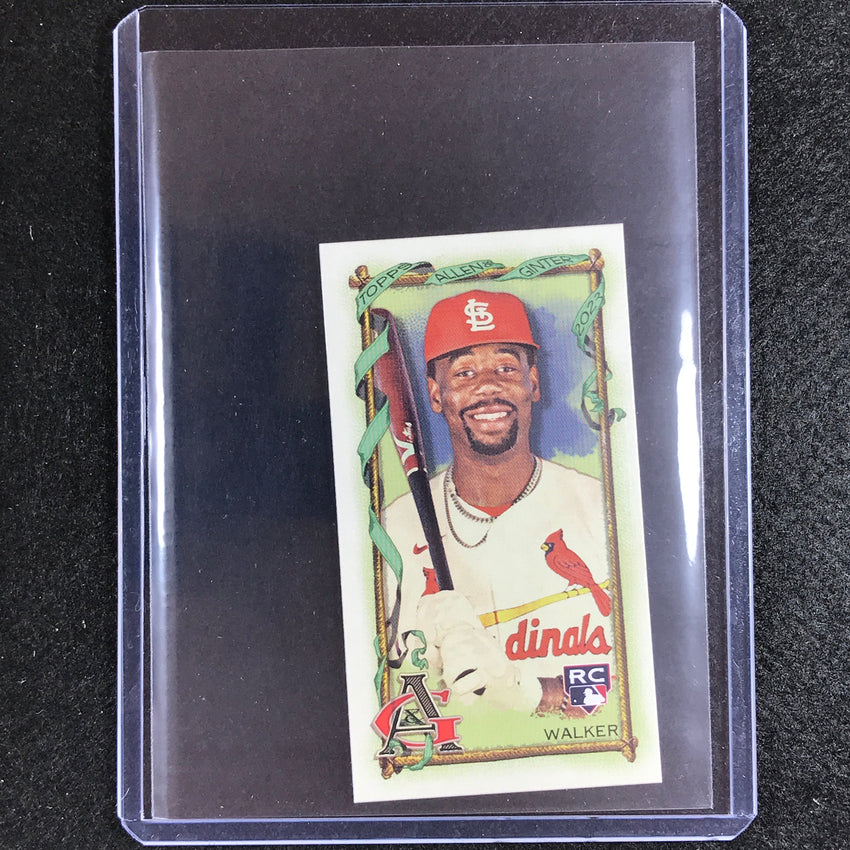 2023 Allen And Ginter Mlb Jordan Walker Rookie Mini Base No 240