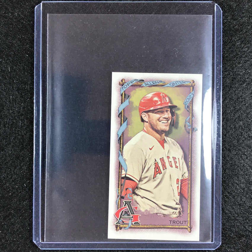 2023 Allen And Ginter Mlb Mike Trout Mini Exclusives Ext Base Sp No 359