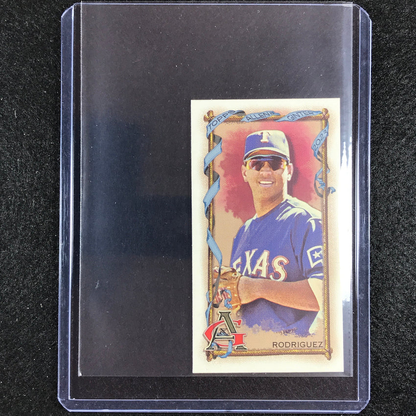 2023 Allen And Ginter Mlb Alex Rodriguez Mini Allen And Ginter Aandg Parallel No 7