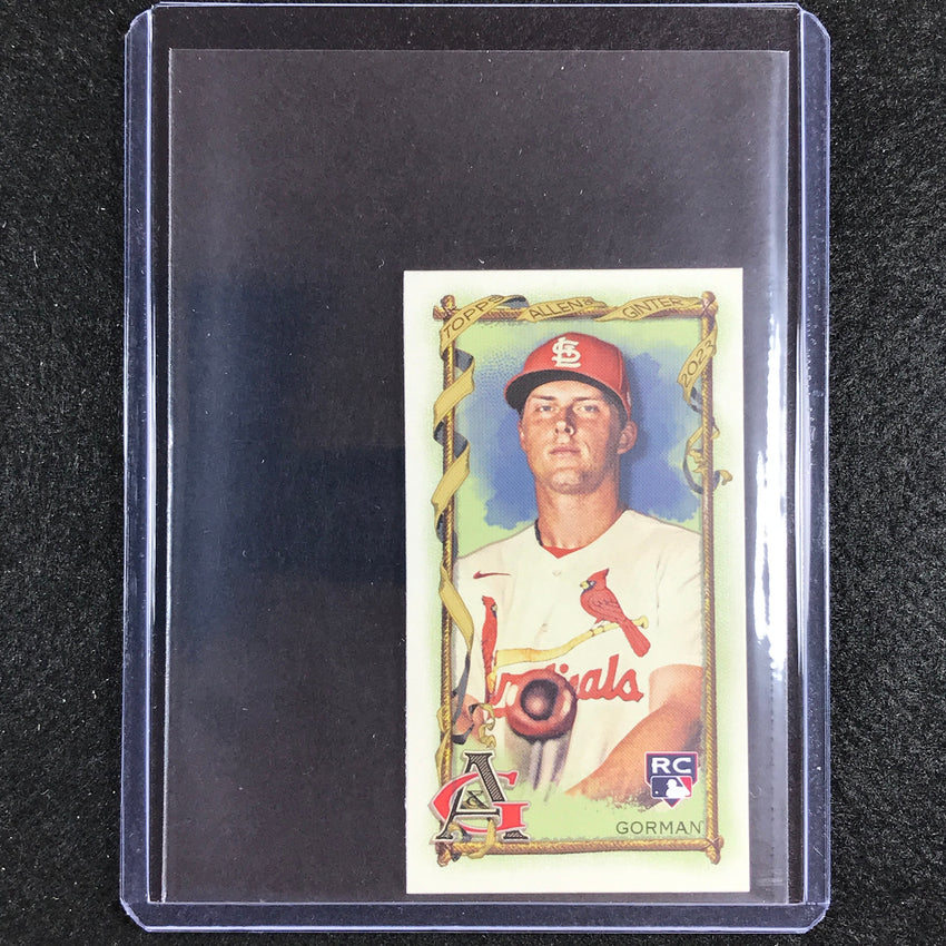 2023 Allen And Ginter Mlb Nolan Gorman Rookie Mini Allen And Ginter Aandg Parallel No 16