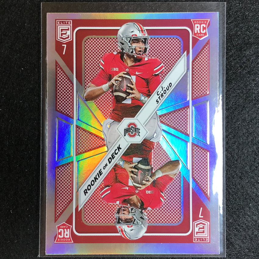 2023 Donruss Elite Nfl C.j. Stroud Rookie On Deck Silver No 2