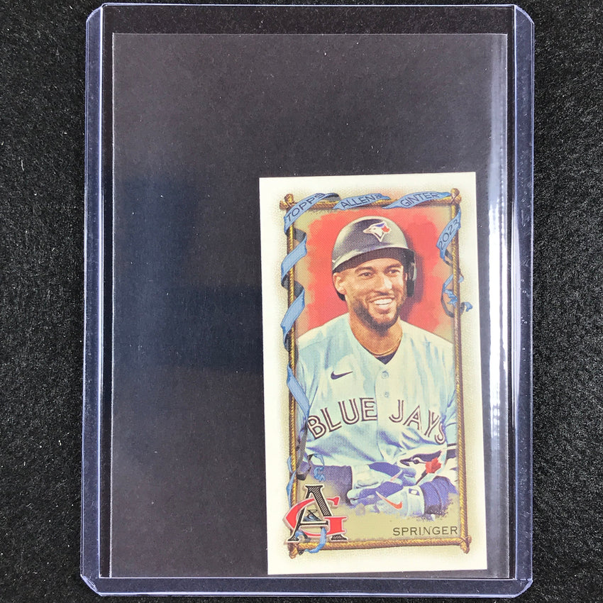 2023 Allen And Ginter Mlb George Springer Mini Allen And Ginter Aandg Parallel No 40