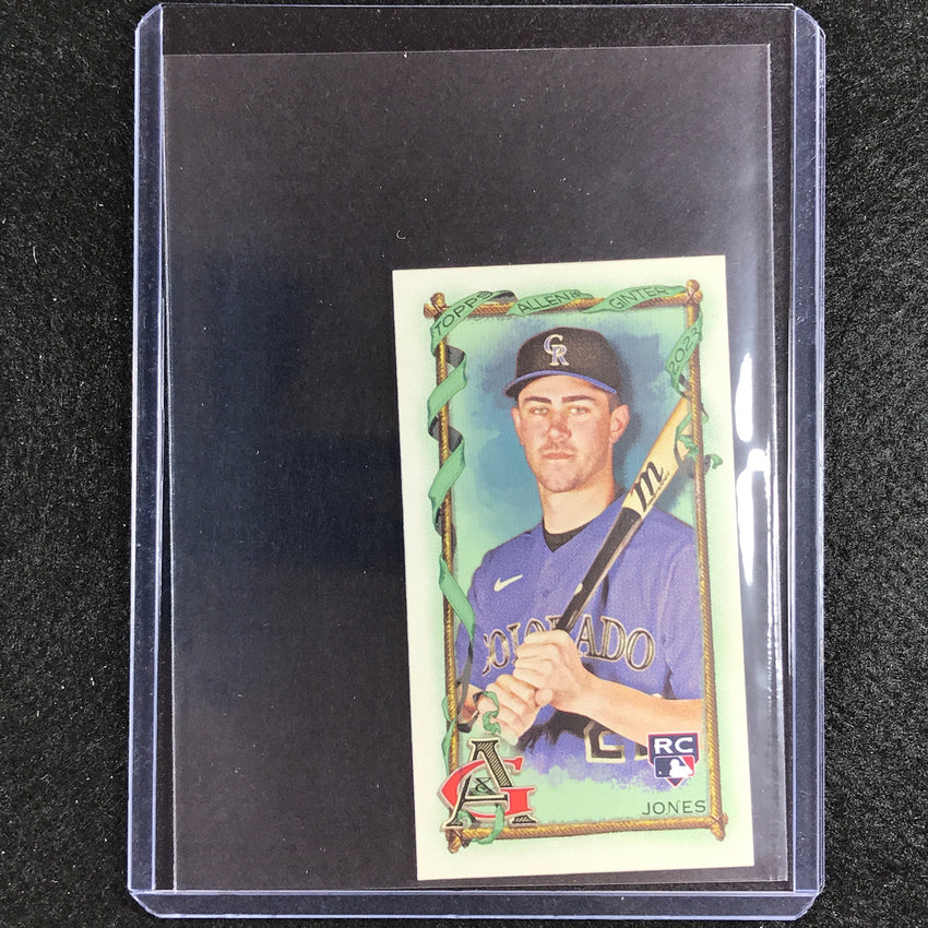 2023 Allen And Ginter Mlb Nolan Jones Rookie Mini Allen And Ginter Aandg Parallel No 61
