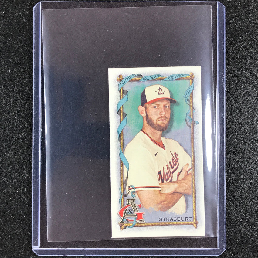 2023 Allen And Ginter Mlb Stephen Strasburg Mini Allen And Ginter Aandg Parallel No 185