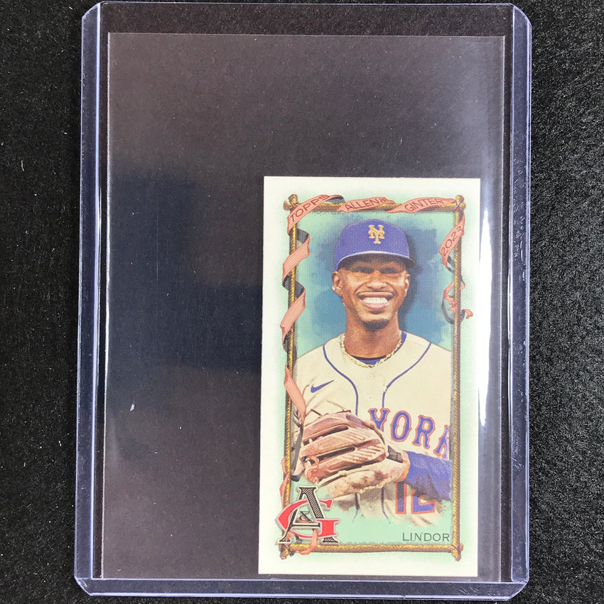 2023 Allen And Ginter Mlb Francisco Lindor Mini Allen And Ginter Aandg Parallel No 154