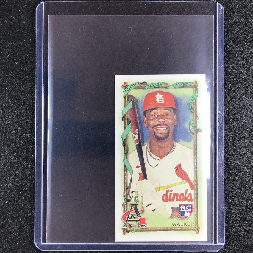 2023 Allen And Ginter Mlb Jordan Walker Rookie Mini Allen Ginter Aandg Parallel No 240