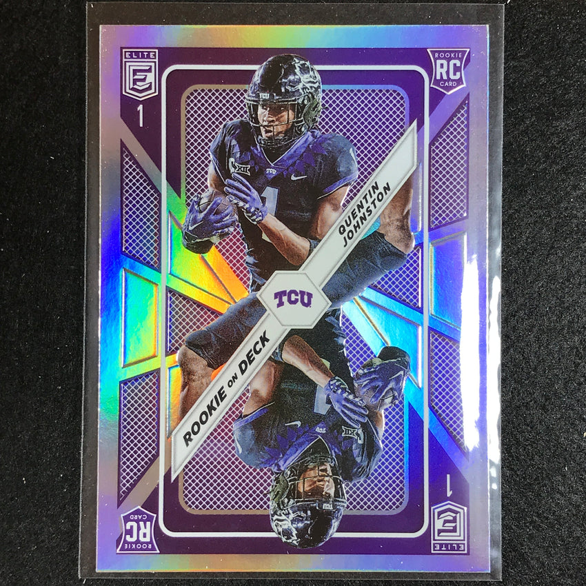 2023 Donruss Elite NFL QUENTIN JOHNSTON Rookie on Deck Silver #6