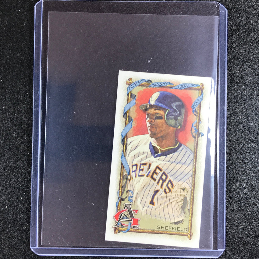 2023 Allen And Ginter Mlb Gary Sheffield Mini Allen And Ginter Aandg Parallel Sp No 329