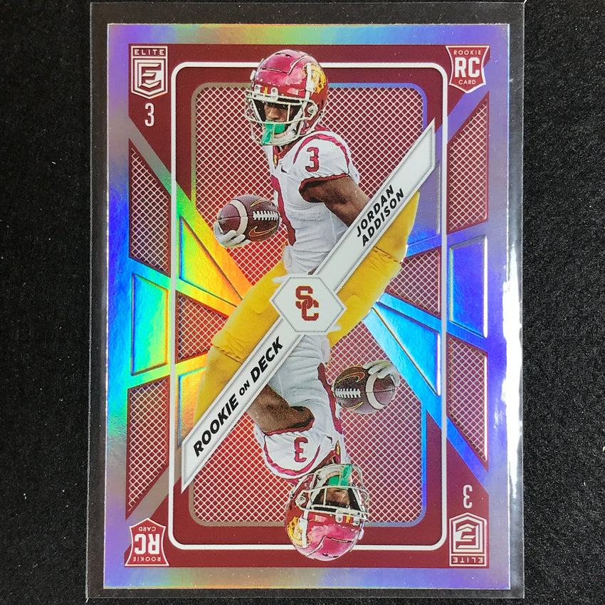 2023 Donruss Elite NFL JORDAN ADDISON Rookie on Deck Silver #7