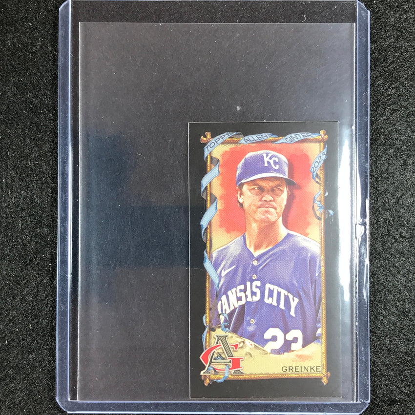 2023 Allen And Ginter Mlb Zack Greinke Mini Black Bordered No 94